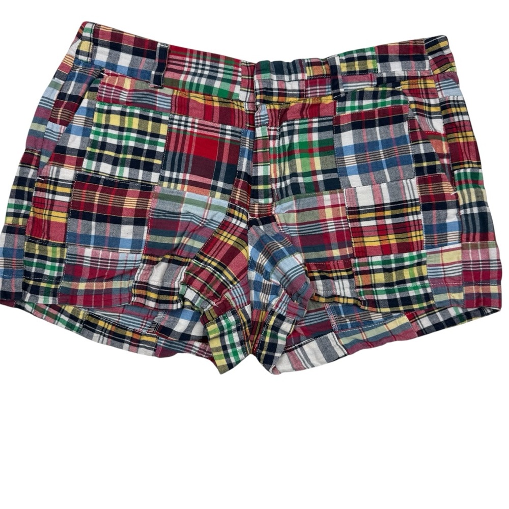 British Khaki Multicolor Patchwork Women's Shorts